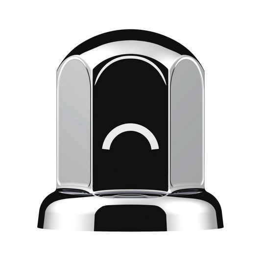 UP - 10002C: 1-1/2" X 2" Chrome Steel Standard Nut Cover With Flange (Pack 10)