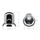 UP - 10002C: 1-1/2" X 2" Chrome Steel Standard Nut Cover With Flange (Pack 10)