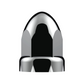 UP - 10049: 33mm X 2-3/4" Chrome Plastic Bullet Nut Cover With Flange - Push-On