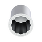 UP - 10068P: 3/4" x 1-1/2" Chrome Plastic Pointed Nut Covers - Push-On (10 Pack)