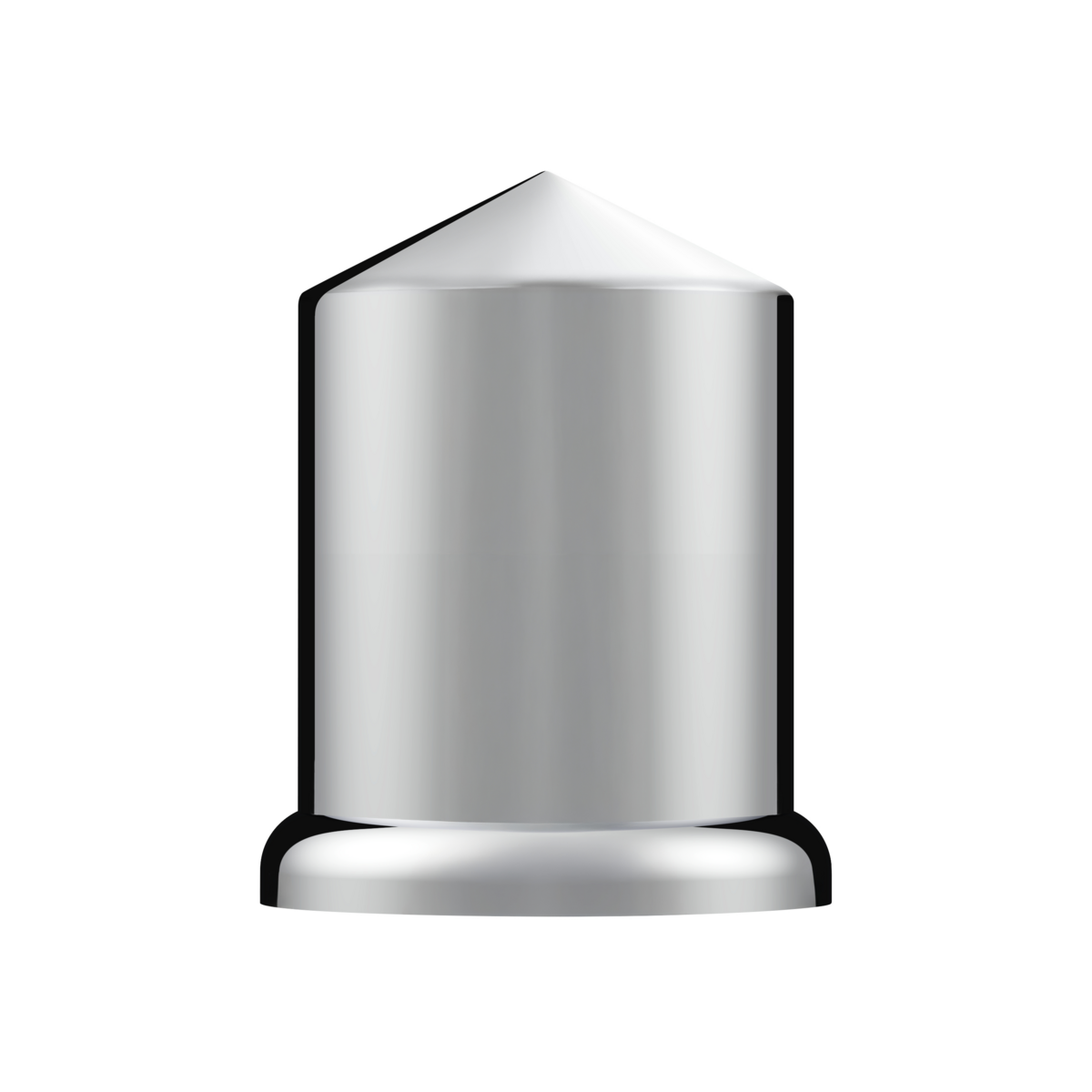 UP - 10068P: 3/4" x 1-1/2" Chrome Plastic Pointed Nut Covers - Push-On (10 Pack)
