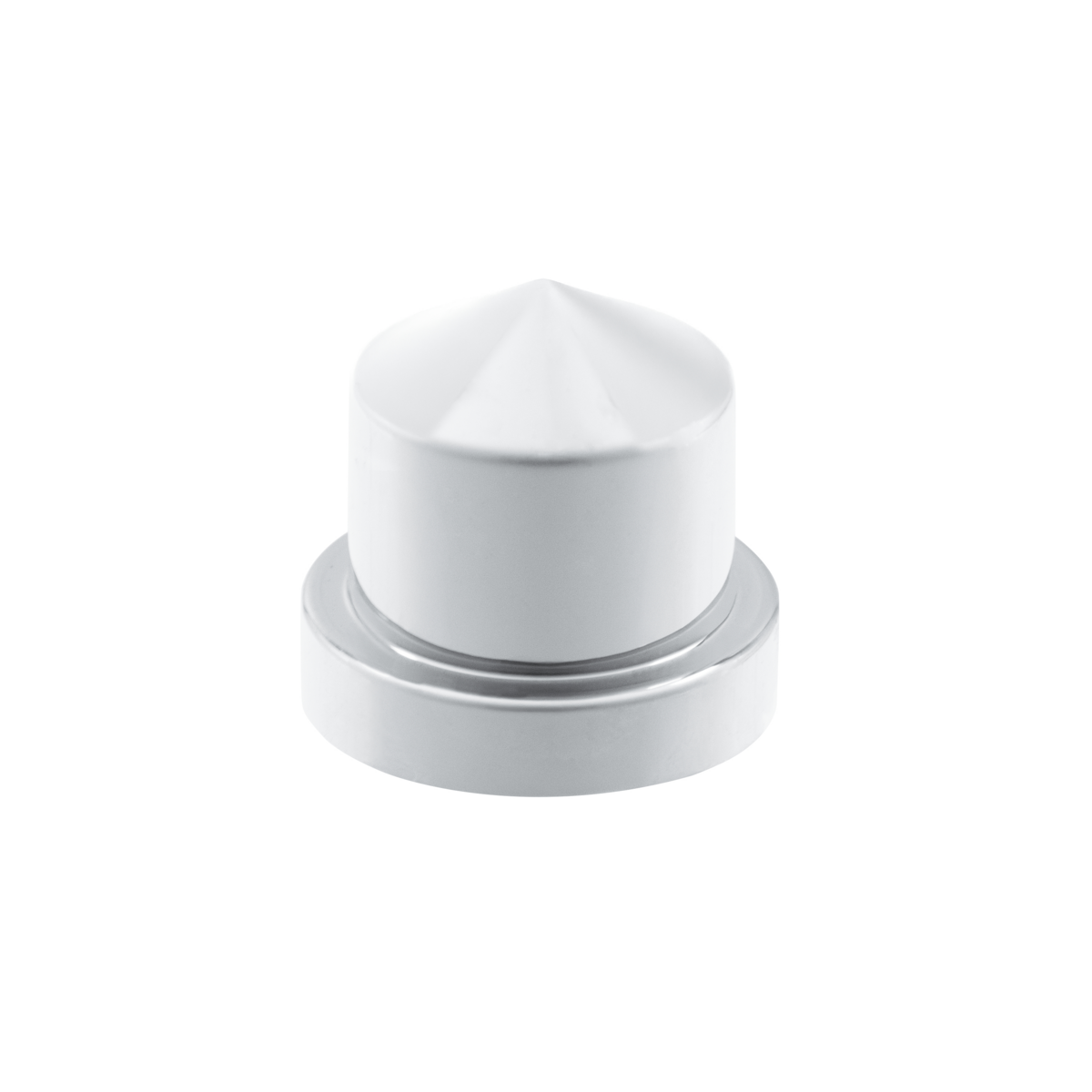 UP - 10078P : 1/2" x 1" Chrome Plastic Pointed Nut Covers - Push-On (10 Pack)