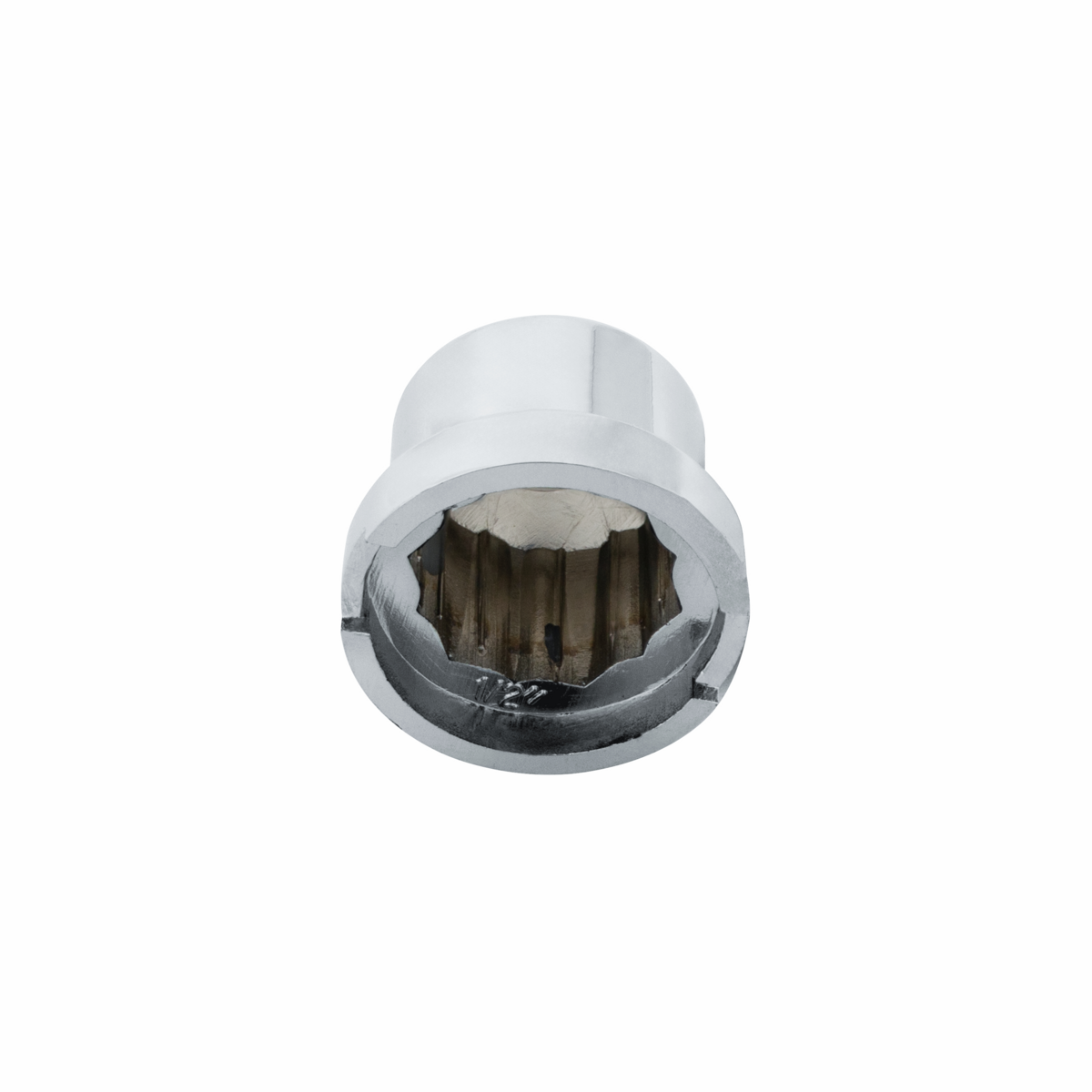 UP - 10078P : 1/2" x 1" Chrome Plastic Pointed Nut Covers - Push-On (10 Pack)
