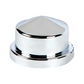 UP - 10082P: 3/4" X 7/8" Chrome Plastic Pointed Nut Covers - Push-On (Box of 10)