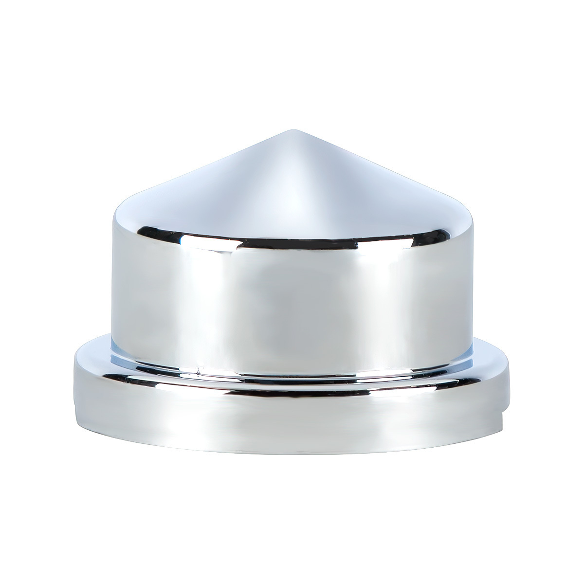 UP - 10082P: 3/4" X 7/8" Chrome Plastic Pointed Nut Covers - Push-On (Box of 10)