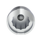 UP - 10082P: 3/4" X 7/8" Chrome Plastic Pointed Nut Covers - Push-On (Box of 10)