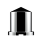 UP - 10091P: 1-1/8" X 1-7/8" Chrome Plastic Pointed Nut Covers - Push-On (10 Pack)