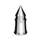 UP - 10553B: 33mm X 4-3/8" Chrome Plastic V-Spike Nut Cover - Thread-On  (10-pack)