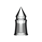 UP - 10553B: 33mm X 4-3/8" Chrome Plastic V-Spike Nut Cover - Thread-On  (10-pack)