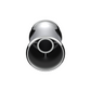 UP - 10553B: 33mm X 4-3/8" Chrome Plastic V-Spike Nut Cover - Thread-On  (10-pack)