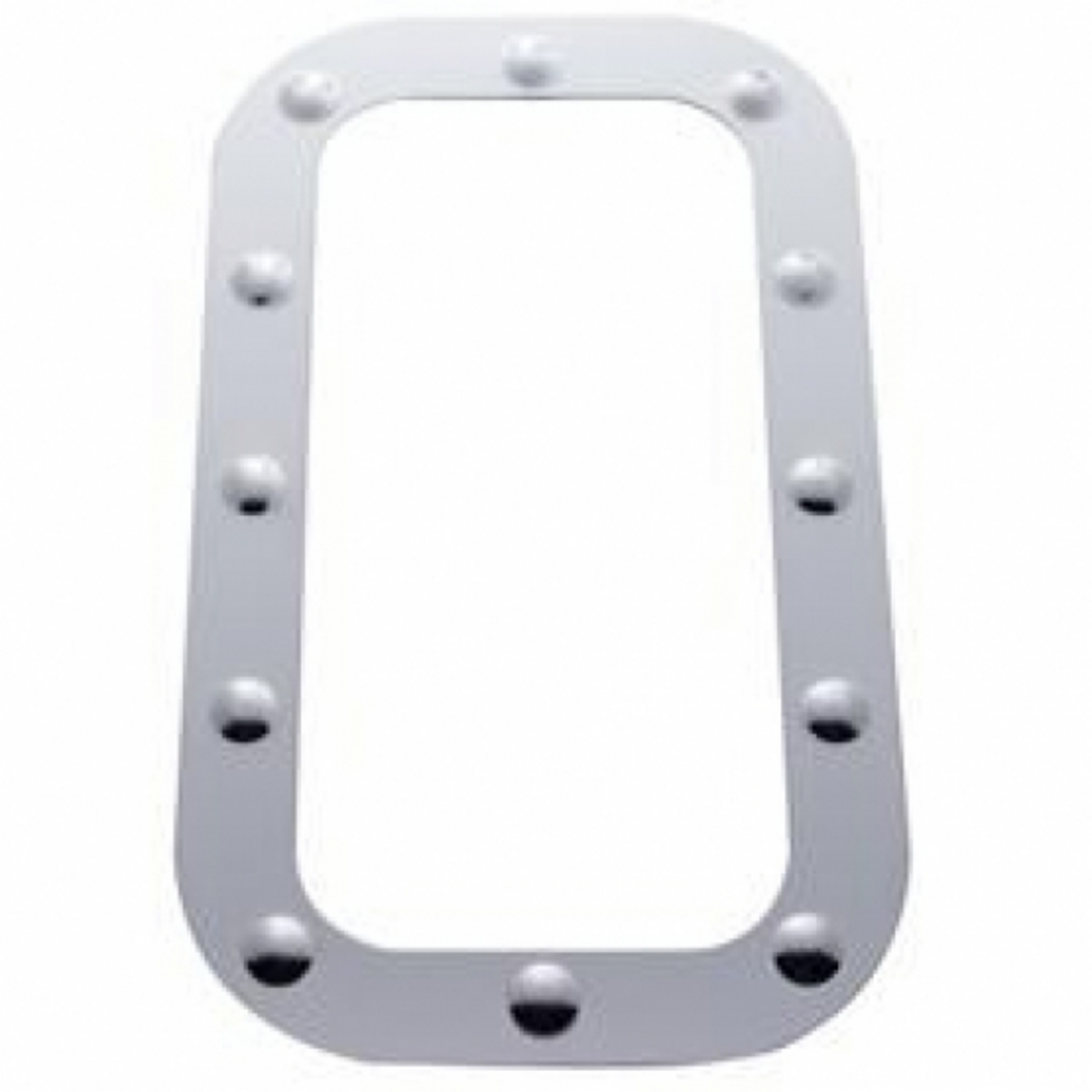 UP - 20567 - Kenworth Stainless Dimpled Vent Door Trim (Card of 2)