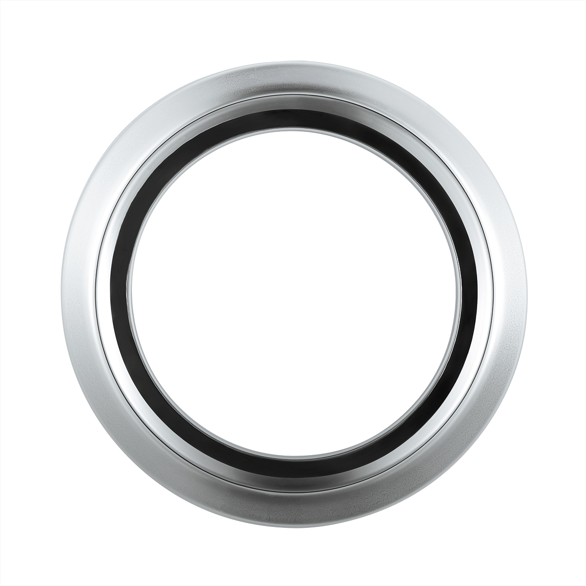 UP - 20576: Small Chrome Gauge Bezel For 2006+ Peterbilt - No Visor