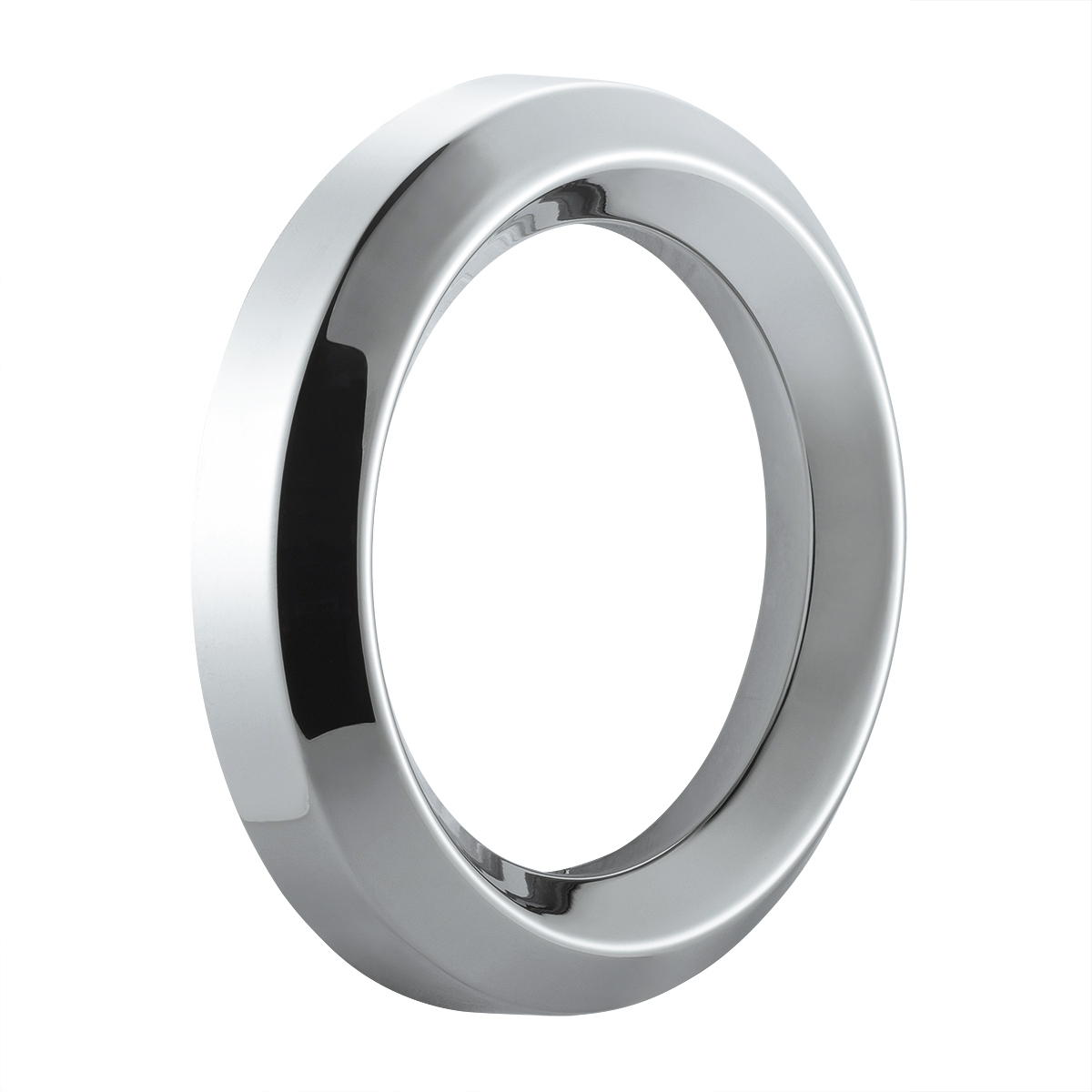 UP - 20576: Small Chrome Gauge Bezel For 2006+ Peterbilt - No Visor