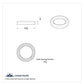 UNITED PACIFIC - 20576 - Small Chrome Gauge Bezel For 2006+ Peterbilt - No Visor