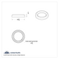 UP - 20576: Small Chrome Gauge Bezel For 2006+ Peterbilt - No Visor