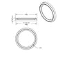 UP - 20587: Speed/Tachometer Gauge Bezel For 2006+ Peterbilt - NO VISOR