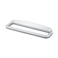 UP - 20595: Chrome Bezel With Visor For 4-3/8" X 7/8" Kenworth Glove Box Emblem