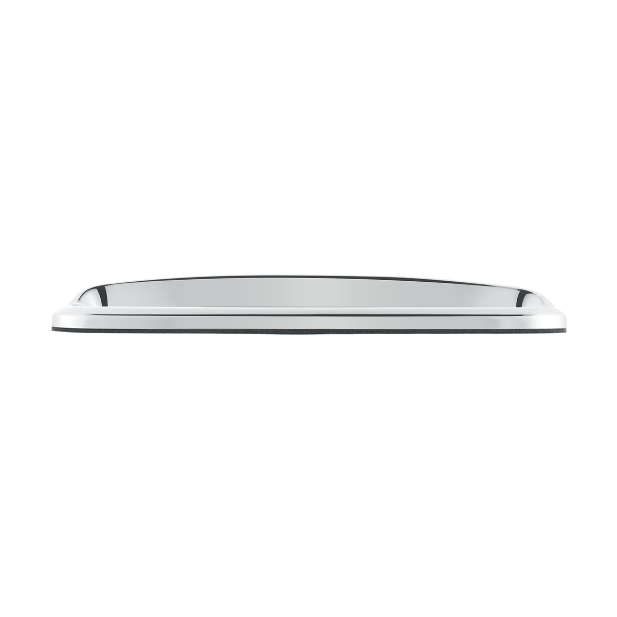 UP - 20595: Chrome Bezel With Visor For 4-3/8" X 7/8" Kenworth Glove Box Emblem