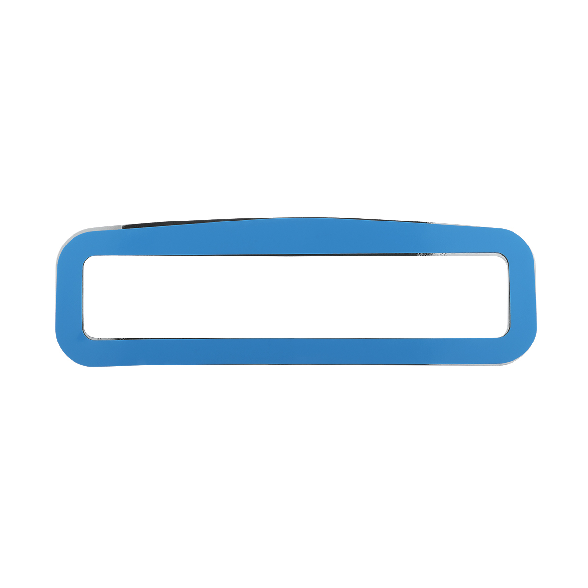 UP - 20595: Chrome Bezel With Visor For 4-3/8" X 7/8" Kenworth Glove Box Emblem