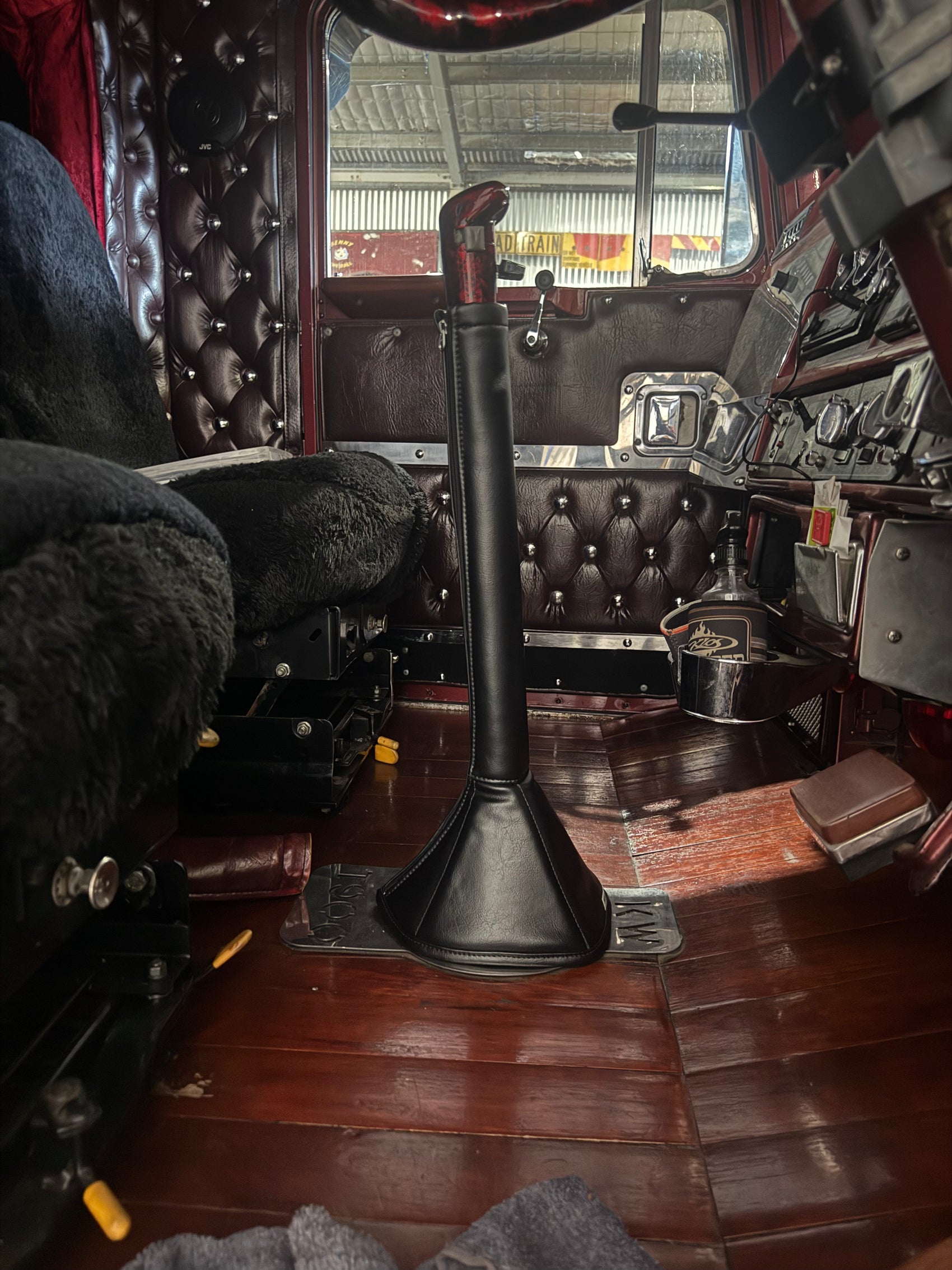 AACC - 24" Black SQUARE BASE Gear Shift Boot Cover