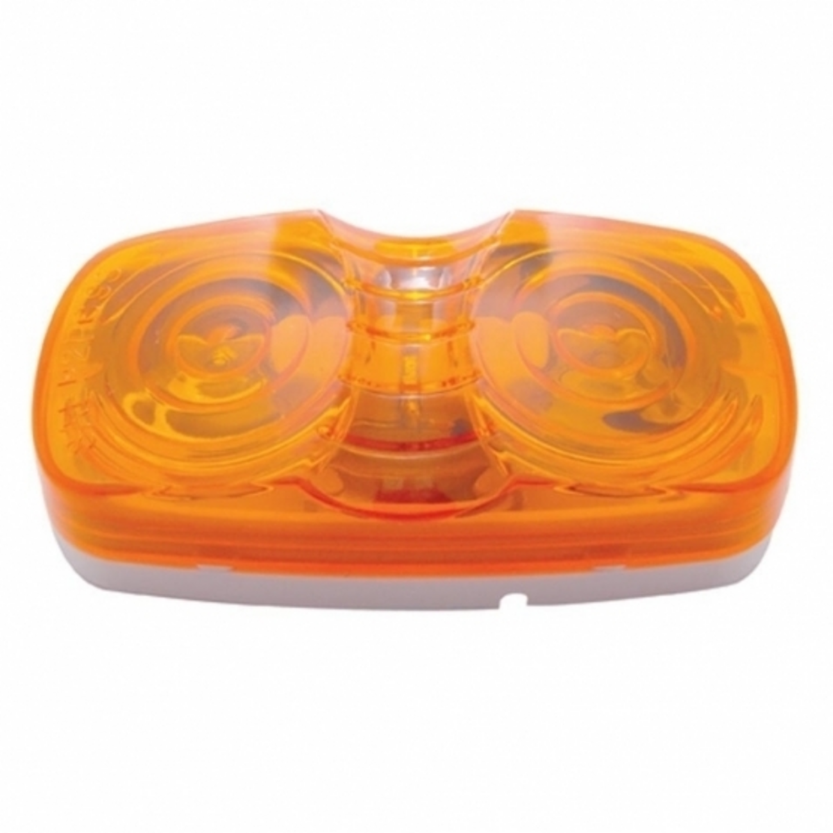 UNITED PACIFIC - 30005: Tiger Eye Light (Clearance/Marker) With White Base - Amber Lens