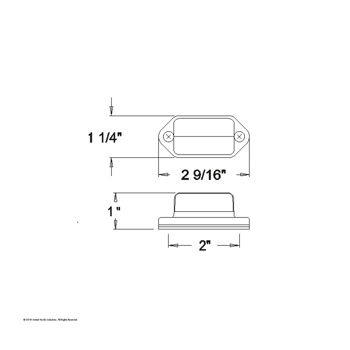 UP - 30362: Licence Light - White