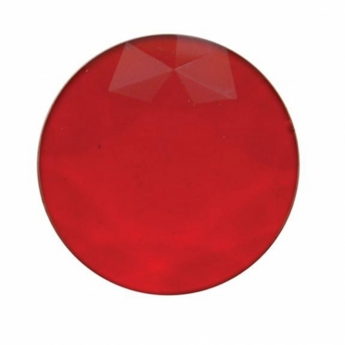 UP - 30809: 1-3/8" Round Plastic Dome/Map Light Lens - Red