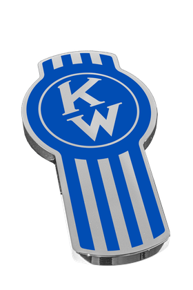 CK-EMKWO-678 : Kenworth Old Style Emblem Chrome / Blue