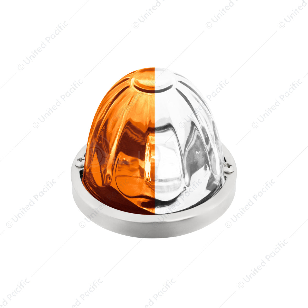 UP - 35040: Double Fury 4 LED Dual Function Glass Watermelon Light -Amber & White LED