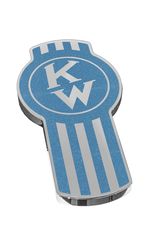 CK-EMKWO-MYSTI : Kenworth Old Style Emblem Chrome / Mysti Blue