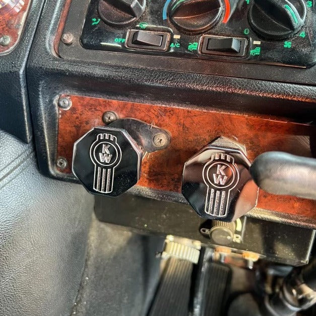 CUSTOM KNOBS-KW1-O : Kenworth Logo Octagon Knob