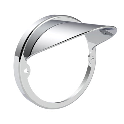 UP - 39211B: Chrome LED Light Flush Mount Base With Visor