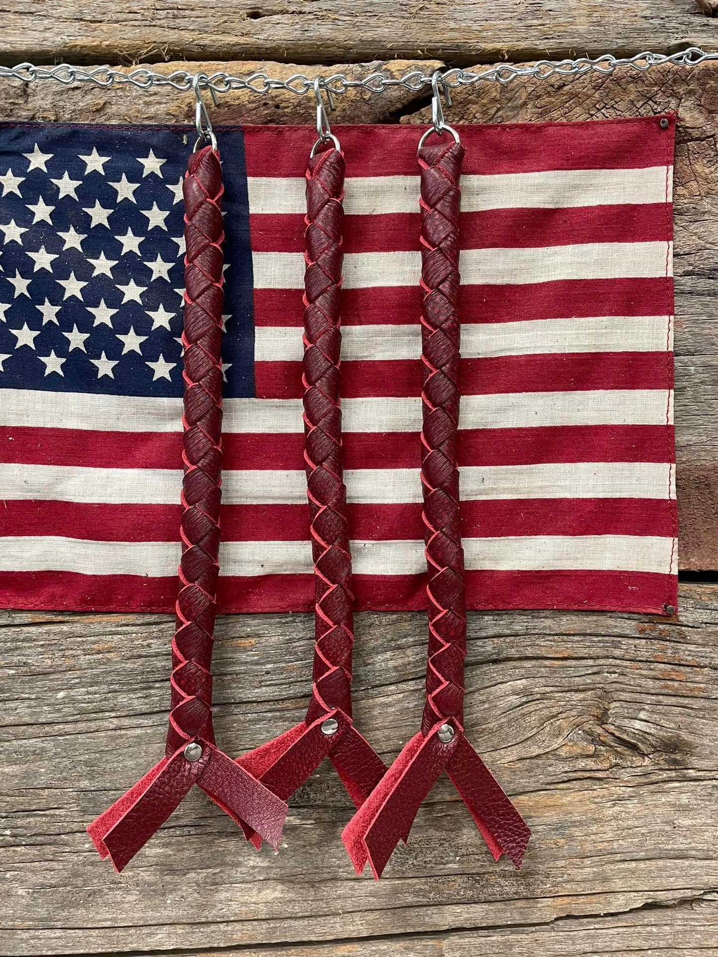 HH - Solid Red Leather Horn Honker
