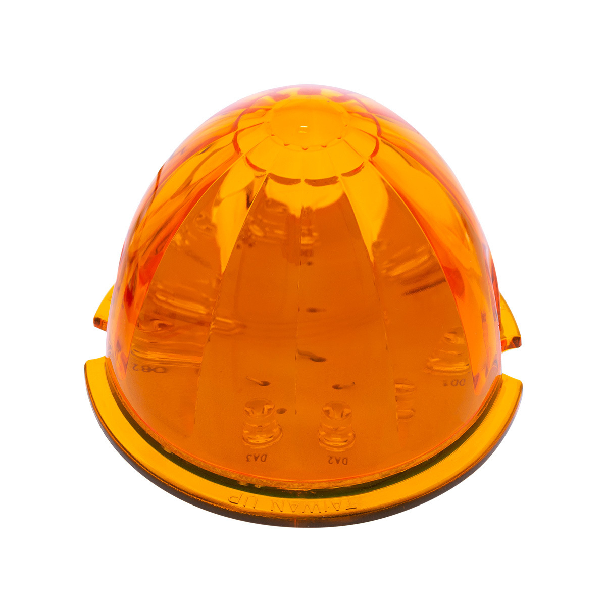 UP - 39731B: 17 LED Dual Function Watermelon Cab Light - Amber LED/Amber Lens
