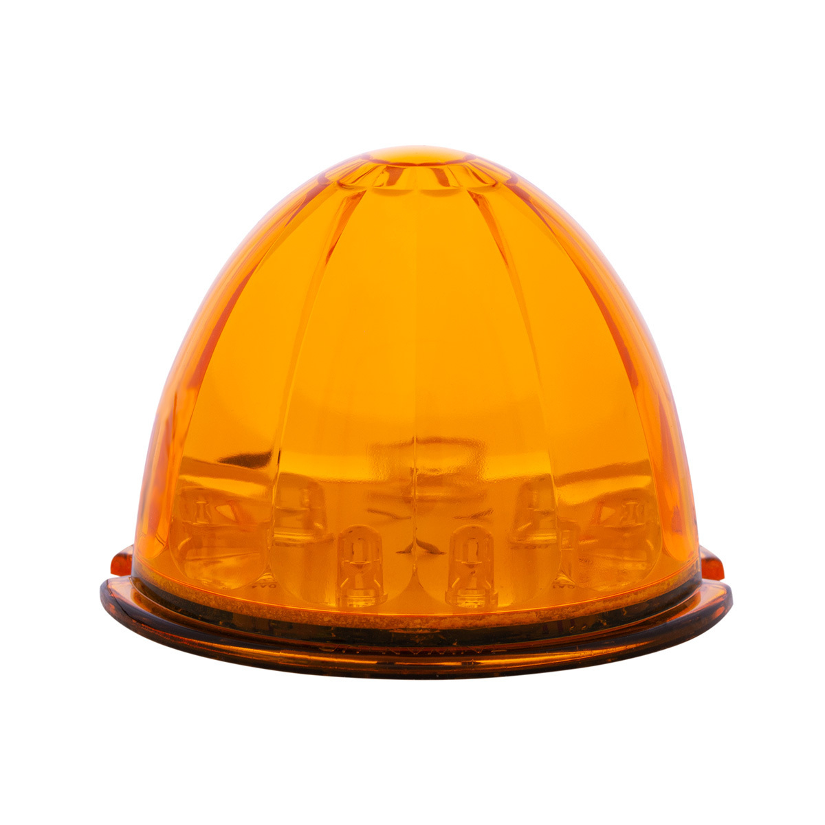 UP - 39731B: 17 LED Dual Function Watermelon Cab Light - Amber LED/Amber Lens