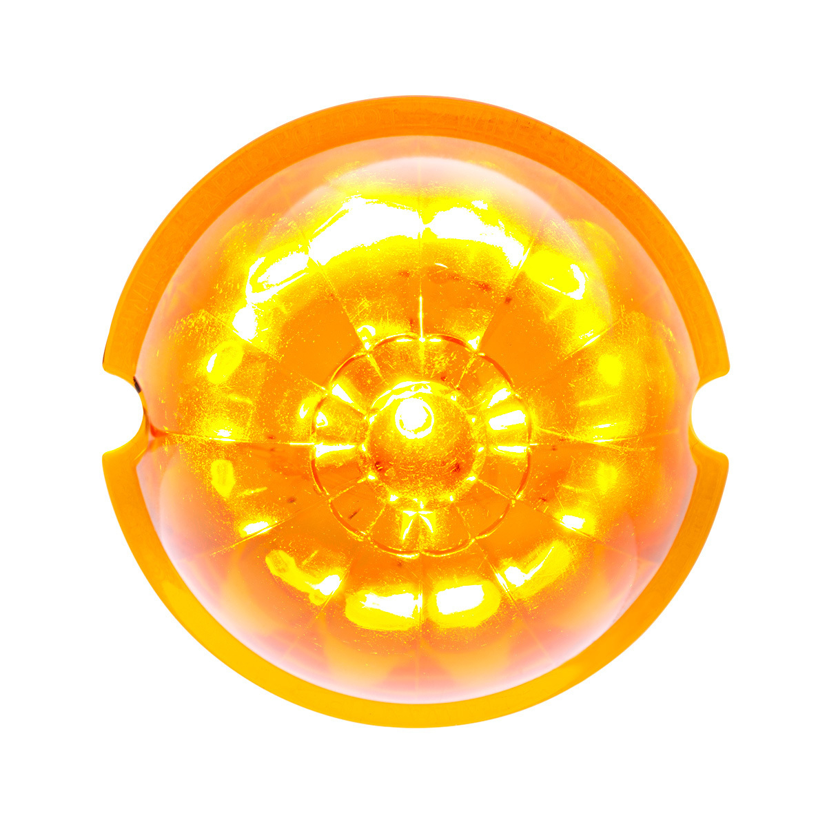 UP - 39731B: 17 LED Dual Function Watermelon Cab Light - Amber LED/Amber Lens