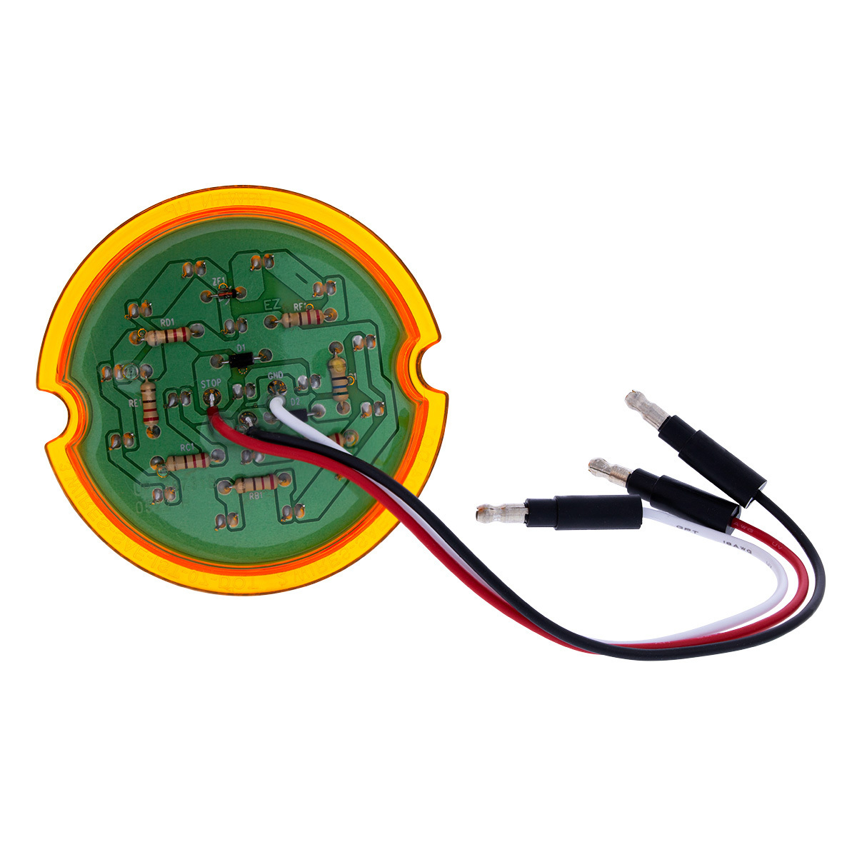 UP - 39731B: 17 LED Dual Function Watermelon Cab Light - Amber LED/Amber Lens