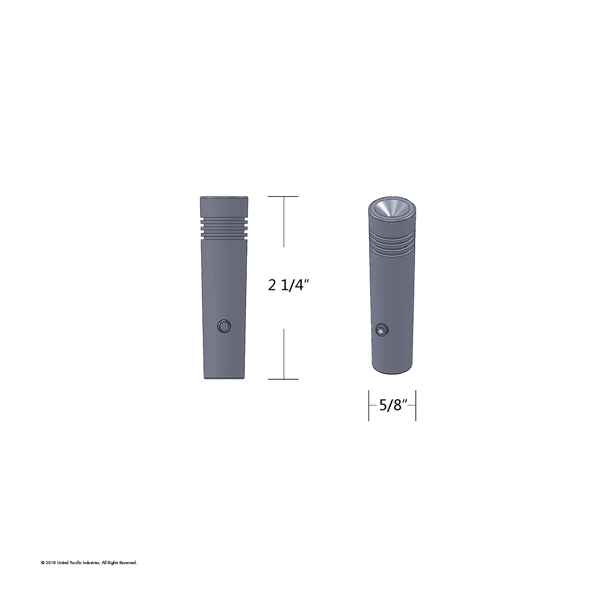 UP - 40157P: 2-1/4" Long Aluminum Toggle Switch Extension With Crystal For Kenworth - Amber Crystal (2-Pack)