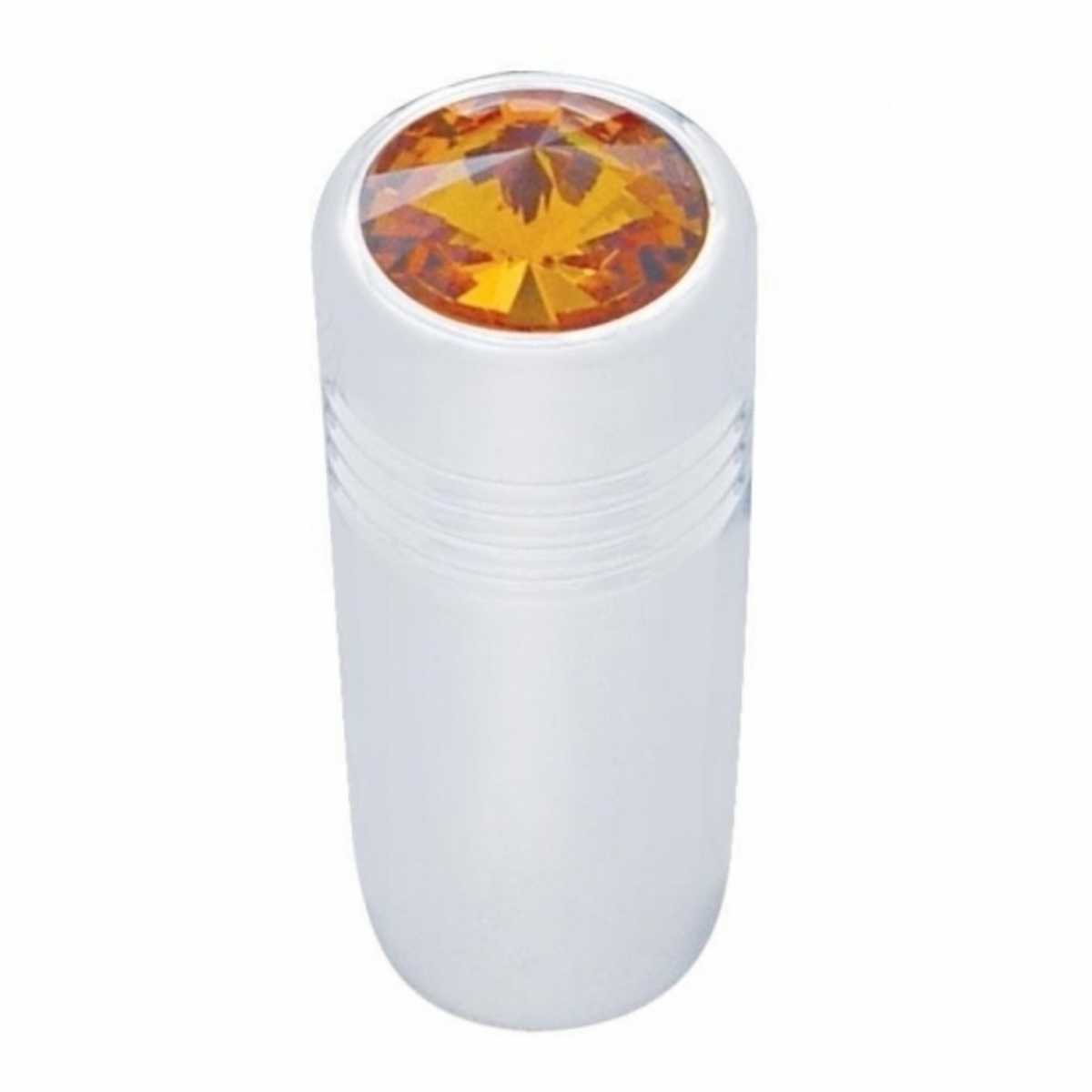 UP - 40183: 1-5/8" Short Toggle Switch Extension With Color Crystal - Amber Crystal