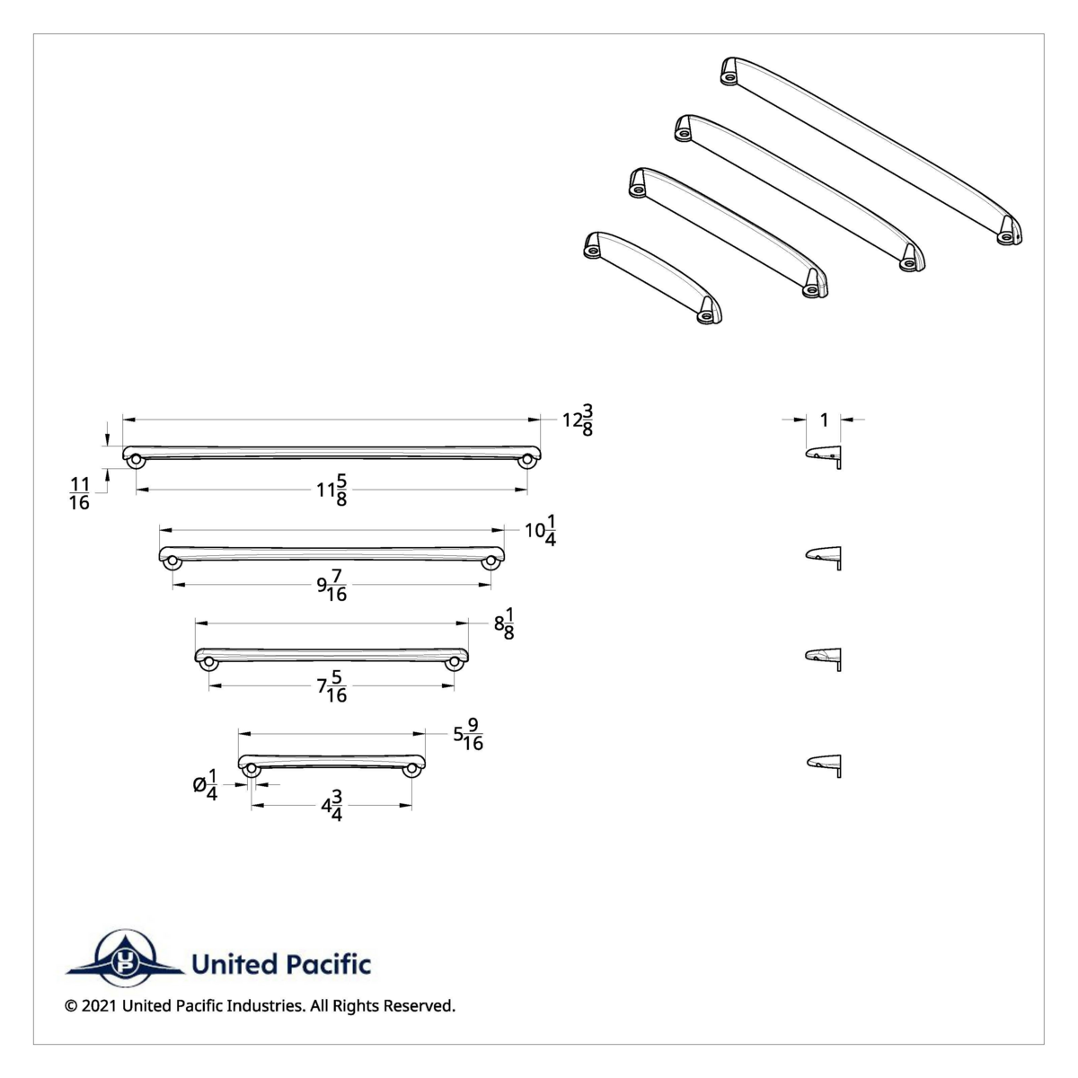 UP - 41085: Kenworth Dash Panel Visor (Card of 4)