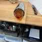 UNITED PACIFIC - 30534 : Chrome Die Cast Torpedo Cab Light w/Watermelon Glass Lens & 1156 Bulb - Amber