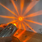 UNITED PACIFIC - 30534 : Chrome Die Cast Torpedo Cab Light w/Watermelon Glass Lens & 1156 Bulb - Amber