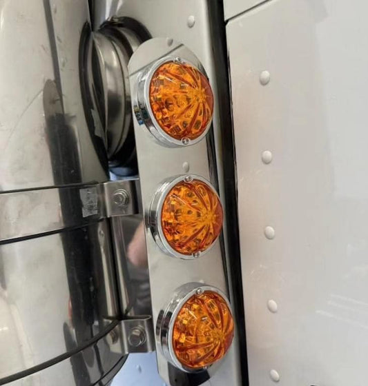 ROADWORKS - HEROAAWMLP - LOW PROFILE WATERMELON HERO LED MARKER LIGHT - AMBER LIGHT / AMBER LENS