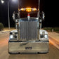 CUSTOM KNOBS-EMKWO-108 : Kenworth Old Style Badge Emblem Chrome / White
