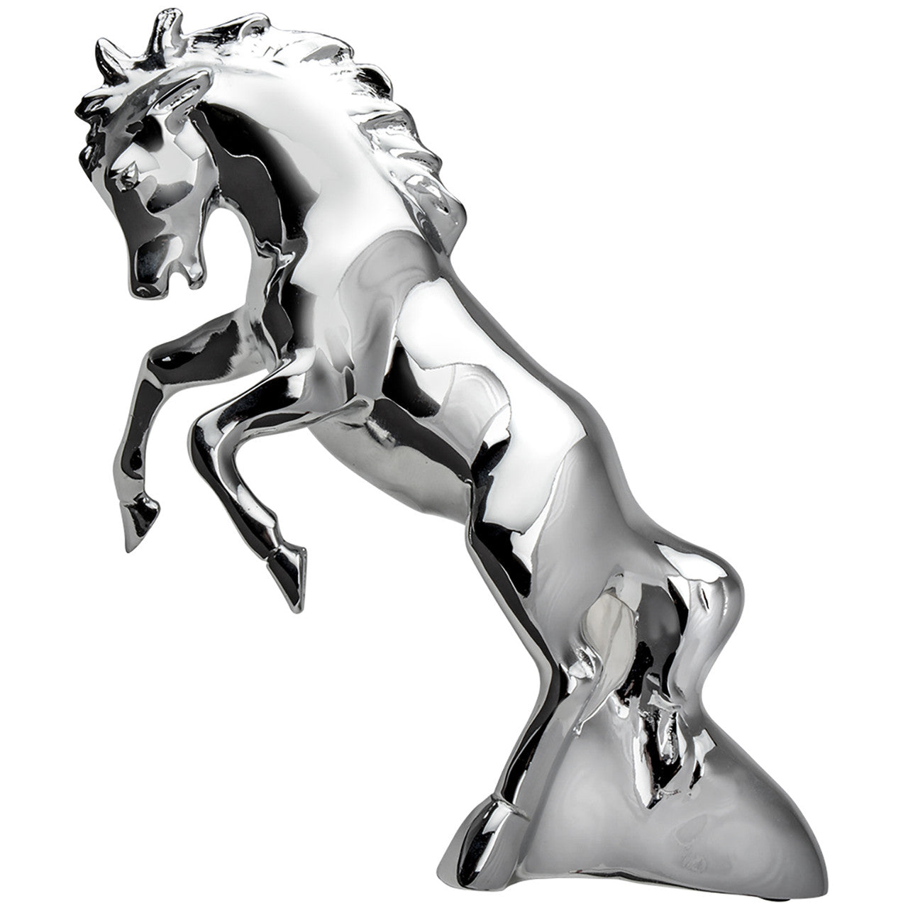 GG - 48120: Chrome Fighting Stallion Hood Ornament