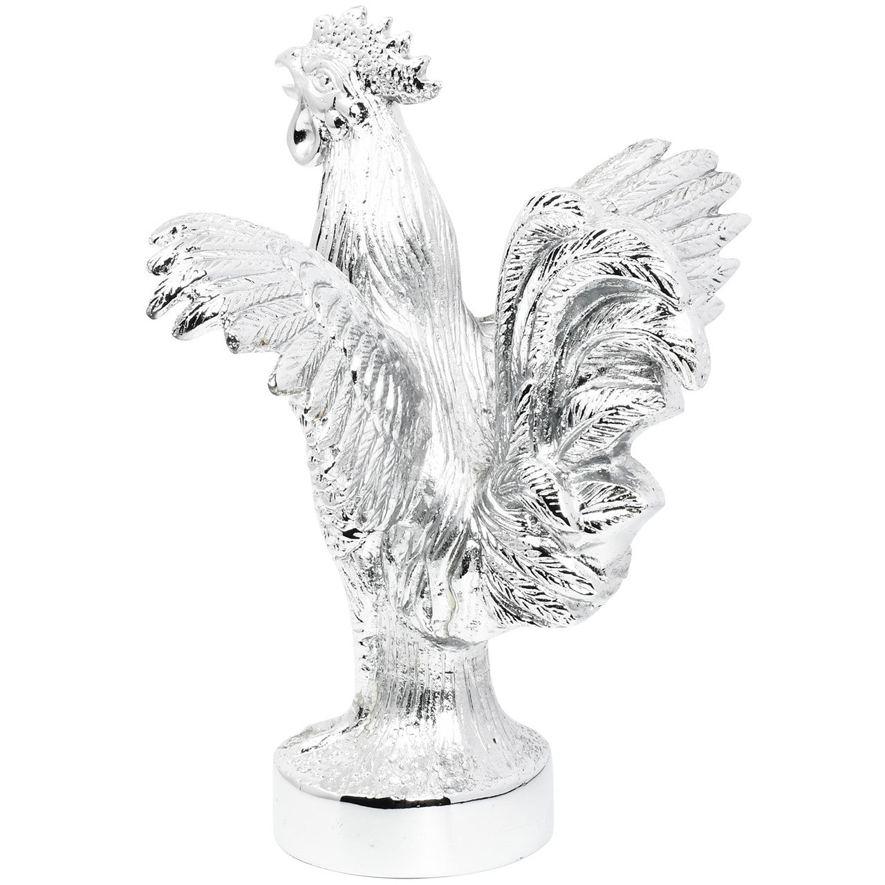 GG - 48340: Chrome Standing rooster Hood Ornament