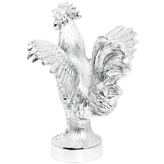 GG - 48340: Chrome Standing rooster Hood Ornament