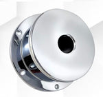 LT-CFOC-6S : 4.5" Chrome Plated Billet Aluminum Front Oil Cap Cover w/ Smooth Top (Set of 2)