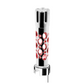 UNITED PACIFIC - 70725 : Austin Style Gun Cylinder Gearshift Knob With LED 13/15/18 Speed Adapter - Chrome/Red LED