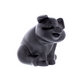 UNITED PACIFIC - 72047 : DIE-CAST SITTING PIG HOOD ORNAMENT - Black
